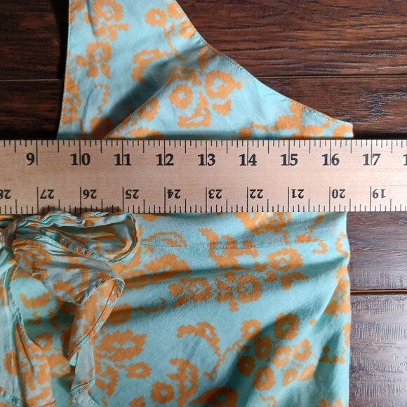 Vintage Gap Halter Dress Womens 10 Mini Sun Dress Floral Flowy Beachy Coastal - Picture 10 of 10